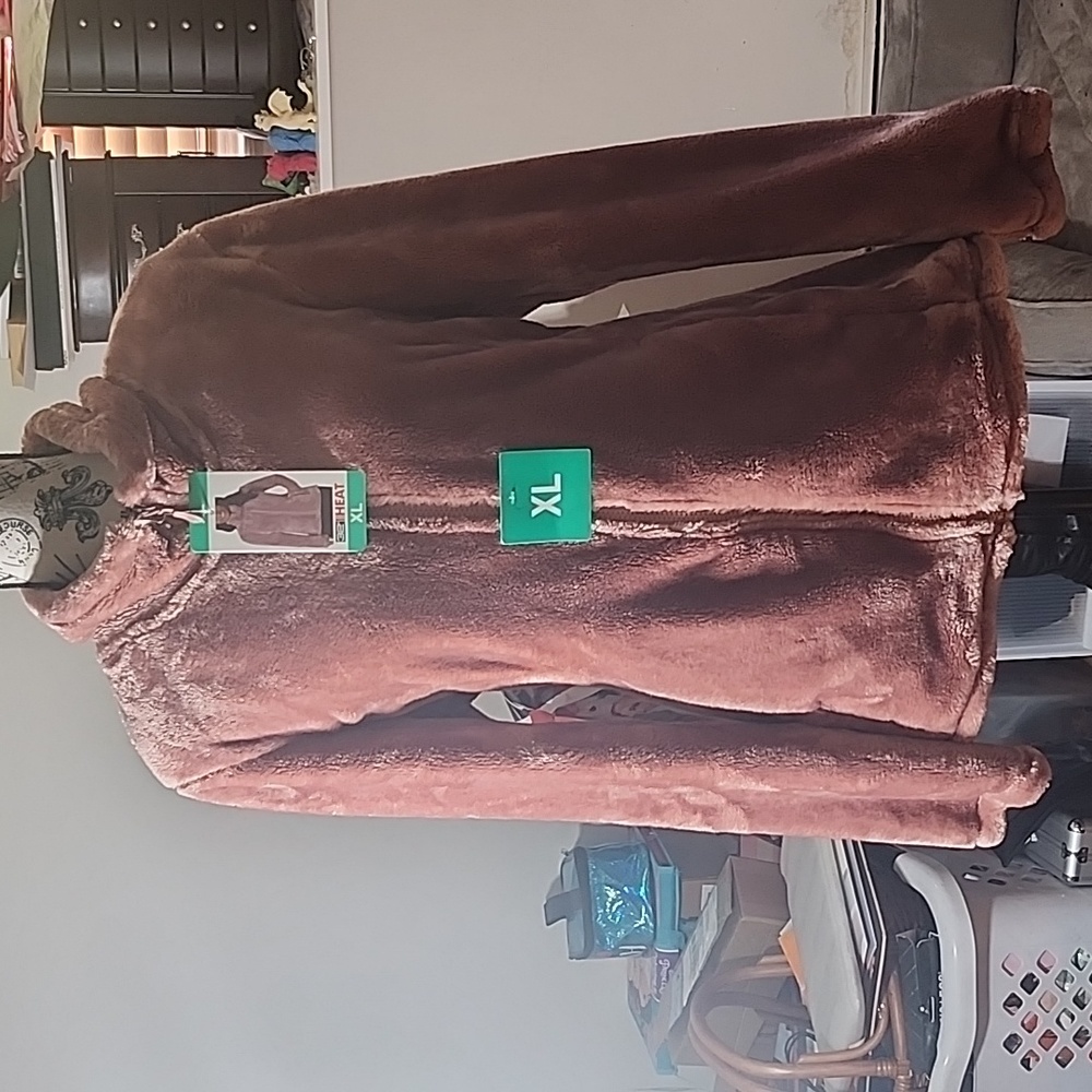 32° Heat Deep Blush Faux Fur Jacket